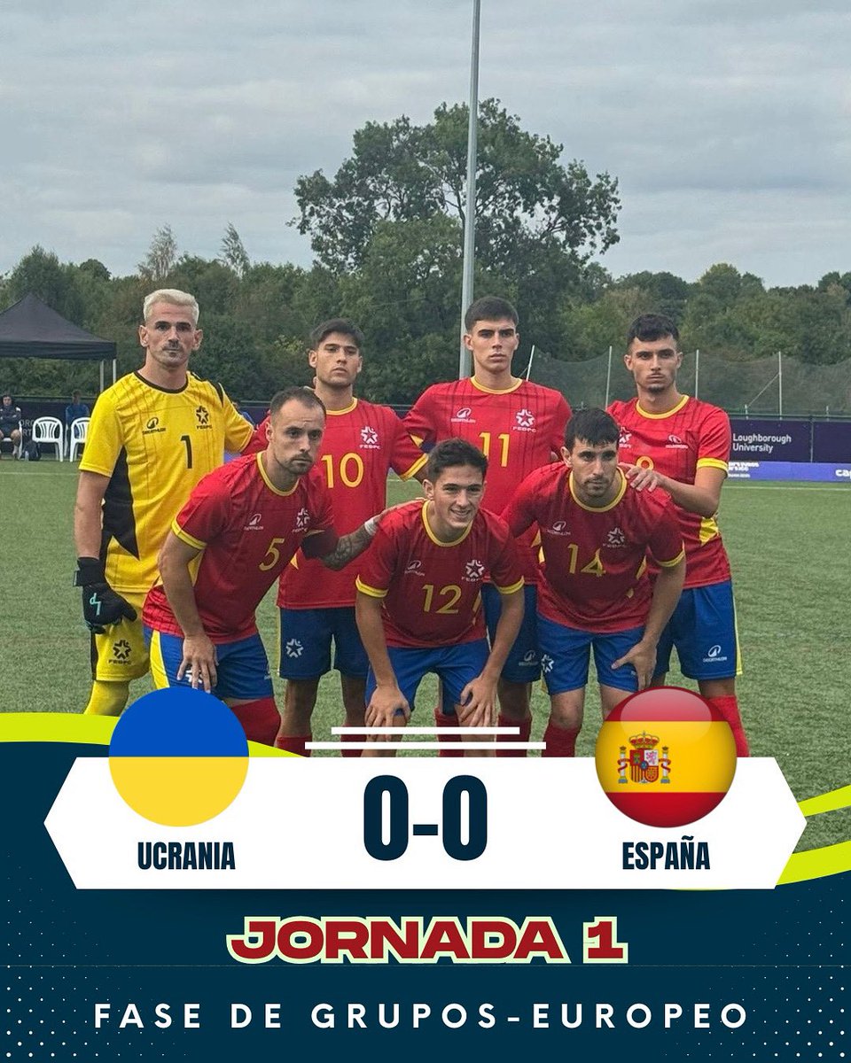 ⏰ FINAAAAAAAAL DEL PARTIDO 

🇺🇦Ucrania 0-0 España 🇪🇸

😎 Punto de ORO para el combinado de Aitor Ariño en el debut en el Europeo

🫡 Partidazo de TODO EL EQUIPO para anular a una de las selecciones más POTENTES del viejo continente

➡️ Próxima parada: Irlanda del Norte