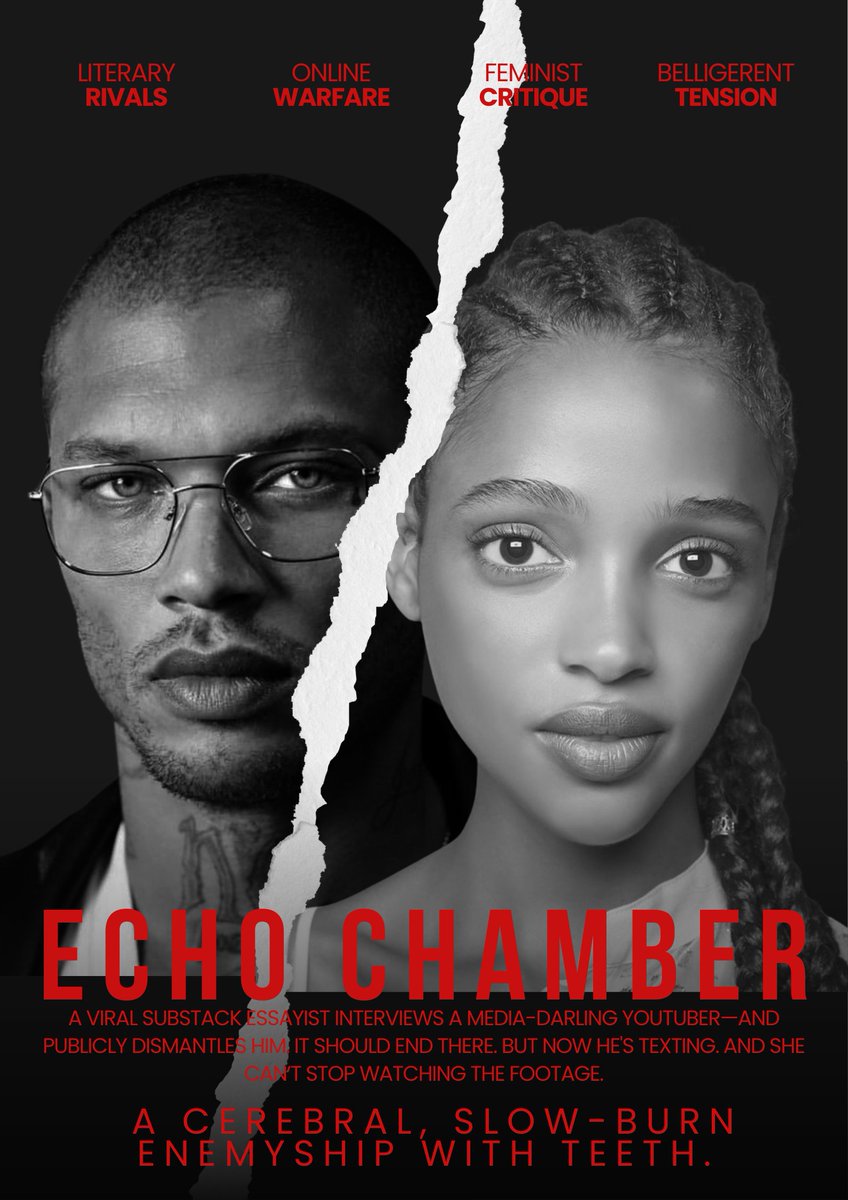 She built her audience tearing down men like him.

He made a brand off quoting women like her.

Now they’re face to face—and when she humiliates him on air, neither of them walks away unscathed.

A cerebral, slow-burn enemyship with teeth.

#posterpit #w #c #t #a