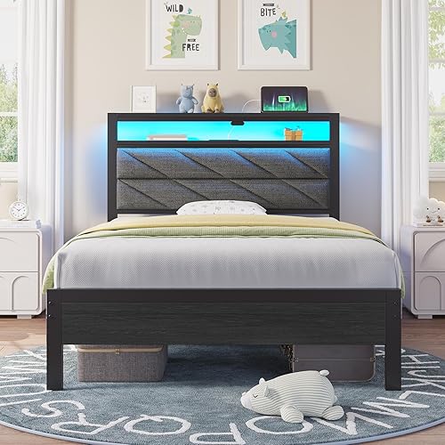 I just received Seventable Bed Frame Twin Size with Charging Station, LED Bed with Upholstered Storage Headboard, Metal Single Platform with Under Bed Storage, No Box Spring Needed, Easy Assem from MrP via Throne. Thank you! throne.com/unknownorchid #Wishlist #Throne