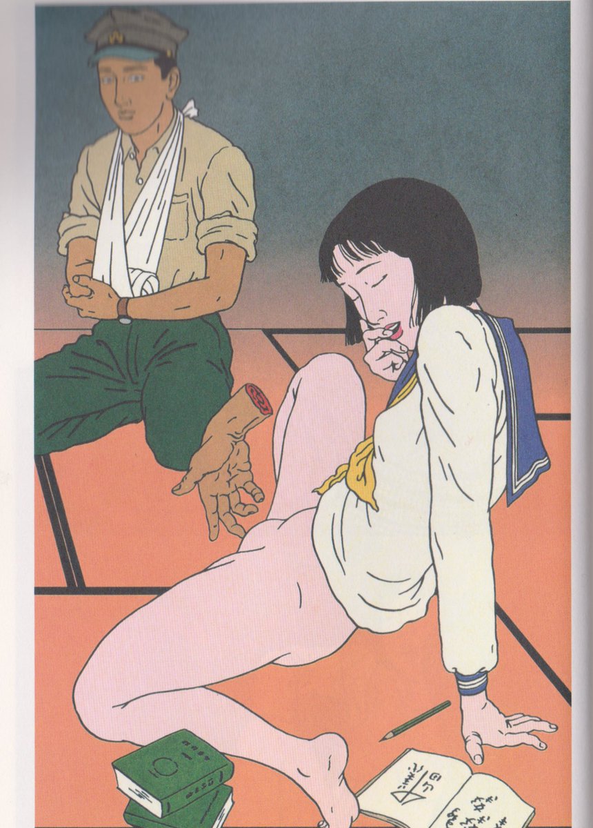 Art by Toshio Saeki, scanned from “Yume Manji,” 1999. Originally drawn in the early 70s for SM/Spark.
