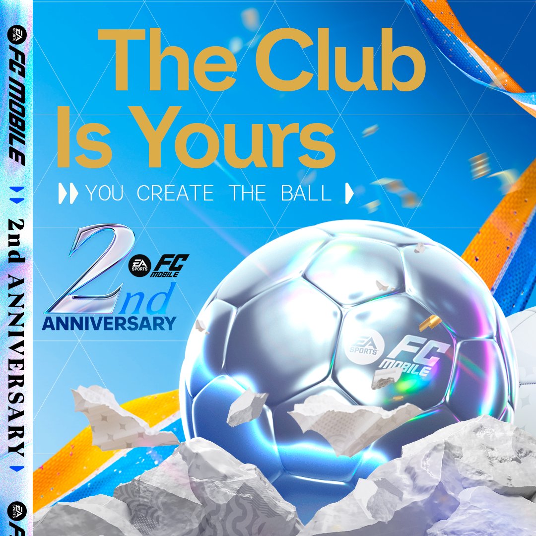 2️⃣ days left to submit your best Anniversary designs!

Create and submit your best kit, ball, and boots, and they may land in the #FCMobile Anniversary Event!

🔗 go.ea.com/AnniversaryVan…