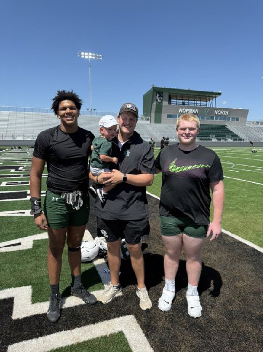 Daniel McMorris 3⭐️ OT (@danielmcmorris7) on Twitter photo First week of practice done, the Pipeline is stacking‼️<a href="/NNFootball/">Norman North Football</a> <a href="/Coach_Boogaard/">John Boogaard ☠️</a> <a href="/NNCoachJones/">Justin Jones</a> First week of practice done, the Pipeline is stacking‼️<a href="/NNFootball/">Norman North Football</a> <a href="/Coach_Boogaard/">John Boogaard ☠️</a> <a href="/NNCoachJones/">Justin Jones</a>
