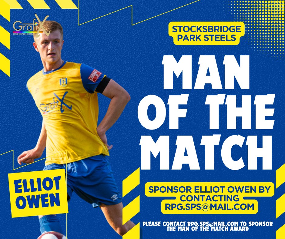 parksteelsfc's tweet image. Our Man of the Match today was Elliot Owen!

Another solid as a rock performance at the back from him today!