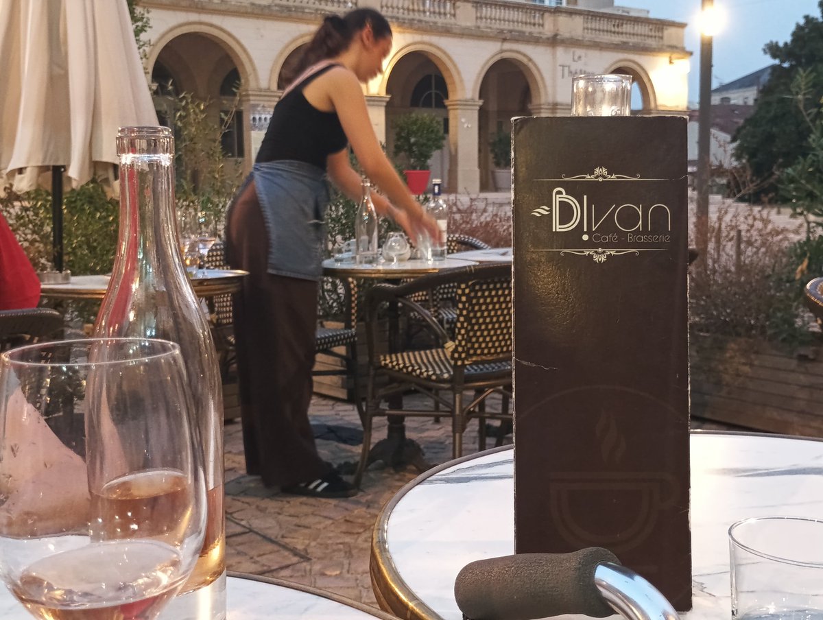 DesCrochets's tweet photo. Au restau avec ma pote Lulu😊 Un beau Magret de Canard et un cadre magnifique! Sur la Place du Théâtre #LeDivan #Montdemarsan https://t.co/yffsaDMkBC