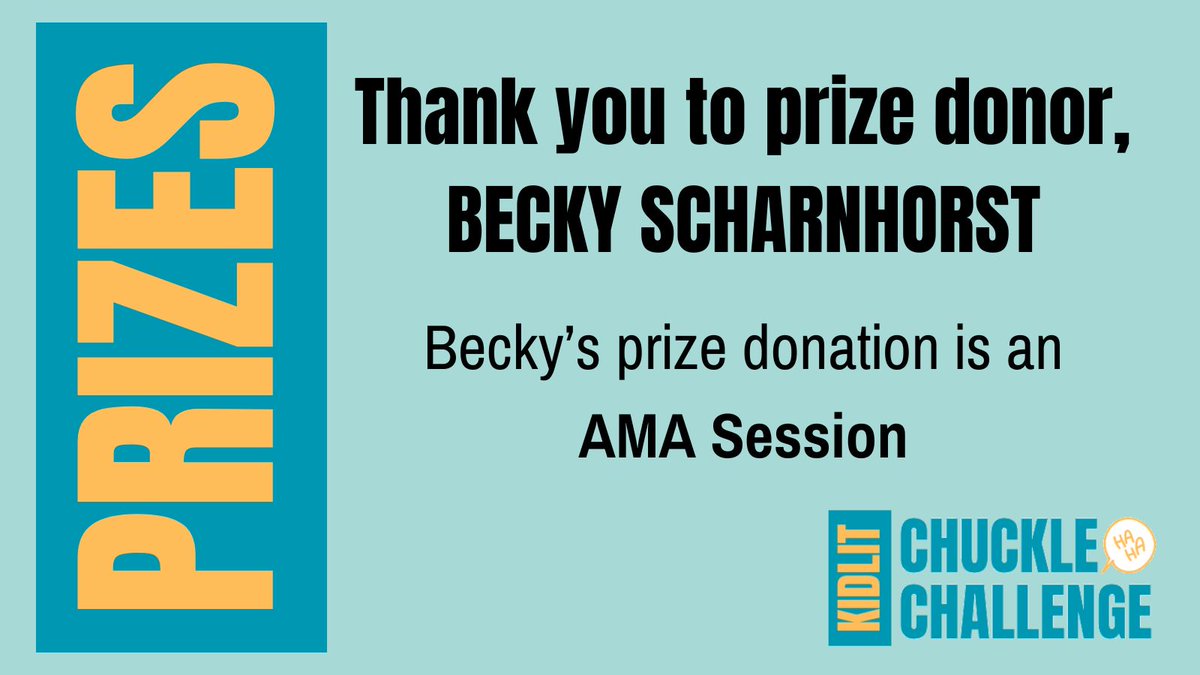 April Berry (@aprilberrybooks) on Twitter photo Friends! Did you see this amazing #KidlitChuckleChallenge prize on the list??? An ASK ME ANYTHING SESSION with BECKY SCHARNHORST!!! 🤩🤩🤩
Thank you, <a href="/beckyscharn/">Becky Scharnhorst</a>! Friends! Did you see this amazing #KidlitChuckleChallenge prize on the list??? An ASK ME ANYTHING SESSION with BECKY SCHARNHORST!!! 🤩🤩🤩
Thank you, <a href="/beckyscharn/">Becky Scharnhorst</a>!