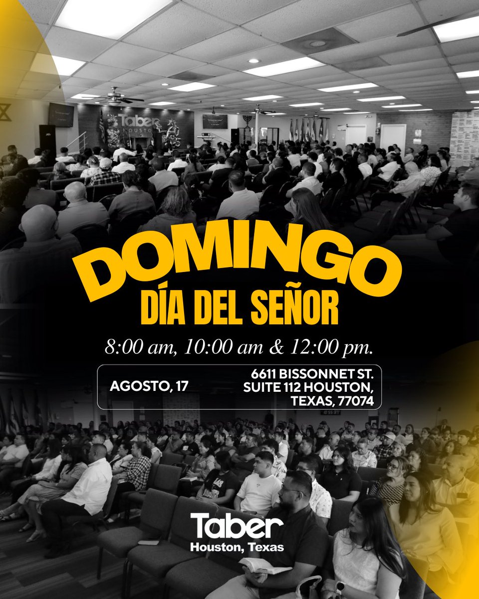 DominGO
#DíadelSeñor
Te esperamos 
#taberhoustontx