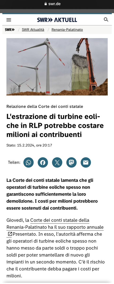 KersevanRoberto's tweet photo. #eolicoNonPaga
Noooo! Non è possibile!
Sicuramente voci messe in giro dalle malelingue nucleofossilih!(™️gigginomoccia).
RLP= Renania Palatinato
Estrazione =smantellamento https://t.co/rXiyRP0cLw
