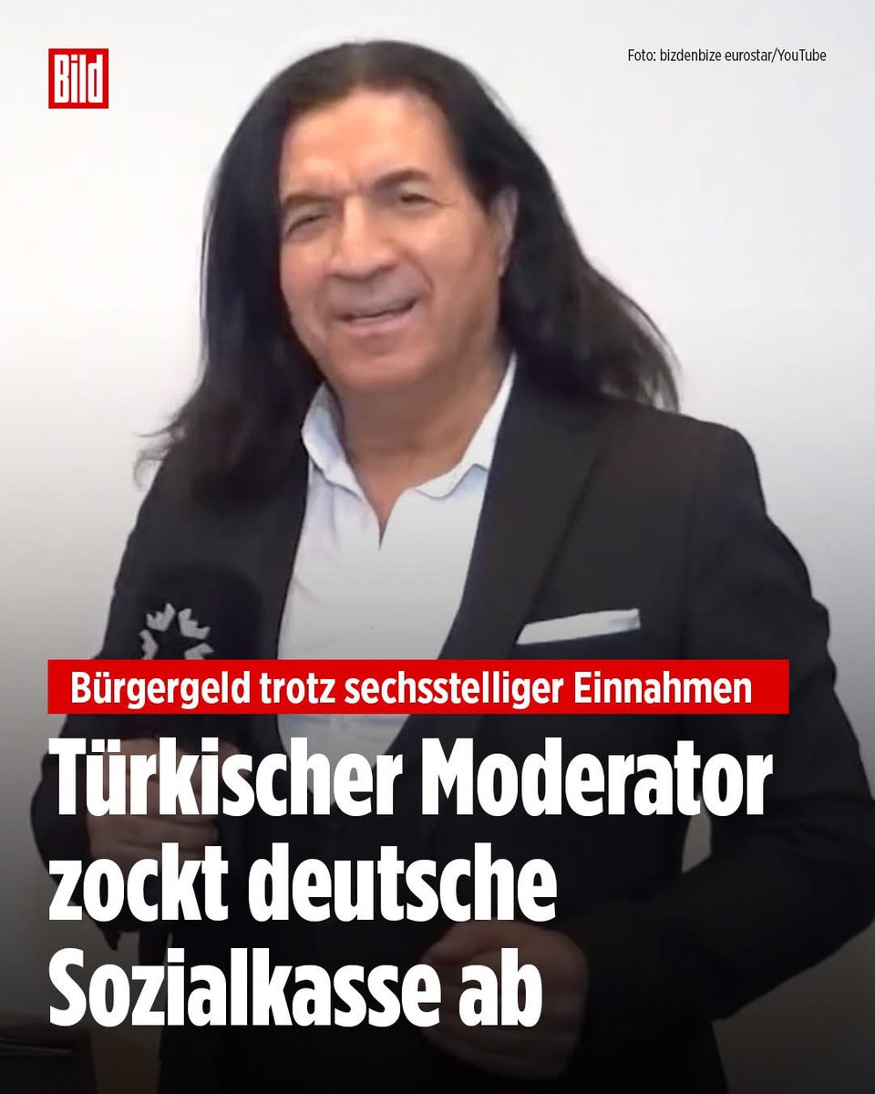 Mehmet Tanriverdi ☀️ (@memotanriverdi) on Twitter photo Bürgergeld als Nebenjob? TV-Moderator Adil P. zeigt, wie’s geht – Millionen im türkischen TV verdienen und in 🇩🇪 Sozialkasse abkassieren. <a href="/BMAS_Bund/">Bundesministerium für Arbeit und Soziales</a> @BaerbelBas <a href="/BILD/">BILD</a> <a href="/KGDOnline/">Kurdische Gemeinde Deutschland ☀</a>
#Sozialbetrug Bürgergeld als Nebenjob? TV-Moderator Adil P. zeigt, wie’s geht – Millionen im türkischen TV verdienen und in 🇩🇪 Sozialkasse abkassieren. <a href="/BMAS_Bund/">Bundesministerium für Arbeit und Soziales</a> @BaerbelBas <a href="/BILD/">BILD</a> <a href="/KGDOnline/">Kurdische Gemeinde Deutschland ☀</a>
#Sozialbetrug