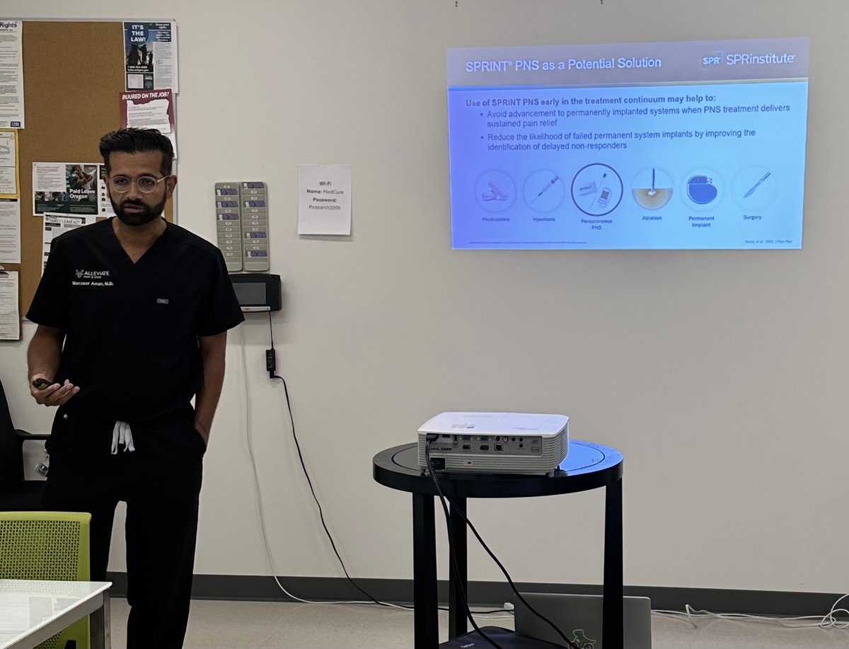 Our team embarked on a West Coast tour for #SprintPNSLabs in Portland, OR &amp; Tacoma, WA. Thank you to our faculty, Drs. Mansoor Aman, Adrian Anthony, Gemayel Lee, and Scott Prtizlaff for sharing your expert insights into PNS and your experiences with the #SprintPNS System.