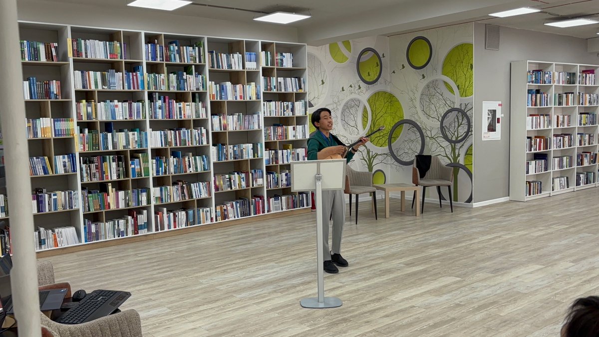 sarahamber's tweet photo. Yesterday I attended a full-day #WLIC2025 pre-conference on expanding access to digital literacy. Speakers from diverse locations provided intellectual content while our hosts at the Eurasian National University Library generously offered food and music. It was a memorable day! https://t.co/iCZnbWJu0L