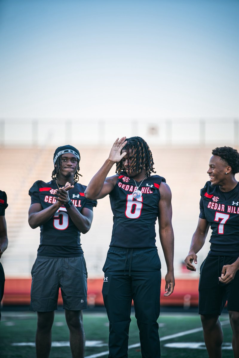 If there was any confusion I am at Cedar Hill highschool for my senior season #TTHL