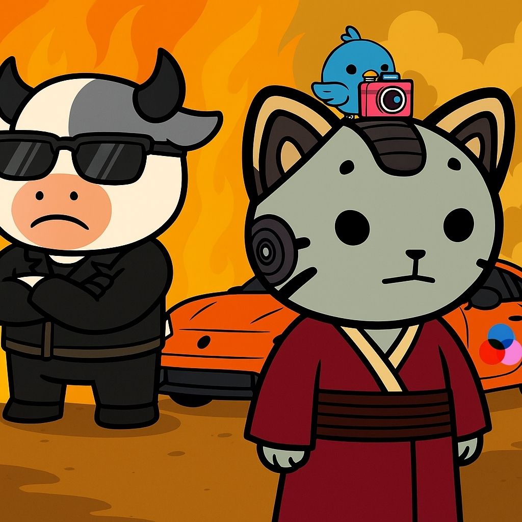 When the cat and the cow teamed up, it wasn’t just friendship it was a partnership party, and now the projects celebrate it with the same joy!

<a href="/v_on_vana/">V</a>❤️<a href="/lamumudotxyz/">Lamumudotxyz</a>
vMoo