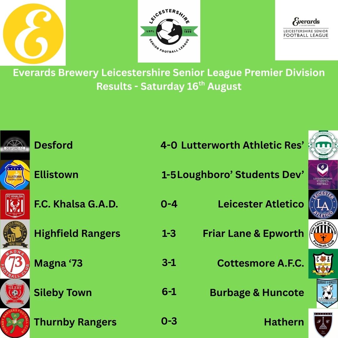 officialLSL1's tweet photo. Results - Saturday 16th August https://t.co/Bw7M1SM9gw