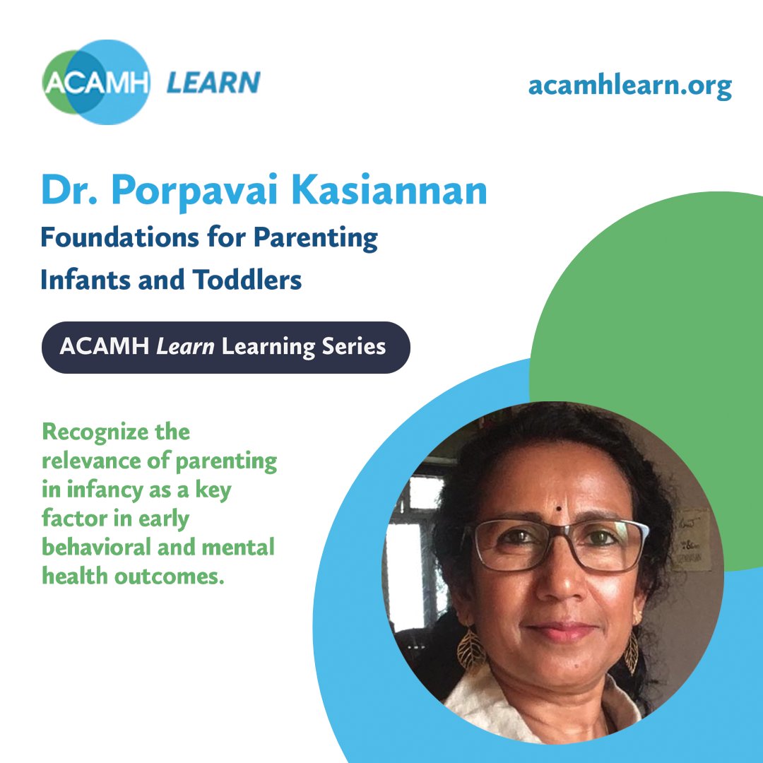 acamh's tweet photo. In this @ACAMHLearn Learning Series, @porpavaik explores the relevance of #Parenting in #Infancy as a key factor in early behavioral and #MentalHealth outcomes.
Watch now to learn more about the 'Foundations for Parenting Infants and Toddlers'. https://t.co/ZcpuHZ8Q4H
#CAMH https://t.co/nvuhw7IE2v
