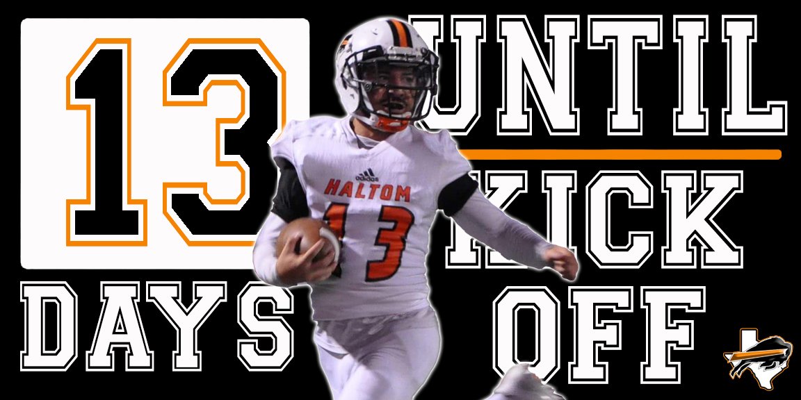 Coach Tucker - Haltom (@coach_jwtucker) on Twitter photo 13 Days Until Kick Off!
#HaltomFamily Legend, OLB, No.13, Joe Garcia in the pic. 13 Days Until Kick Off!
#HaltomFamily Legend, OLB, No.13, Joe Garcia in the pic.