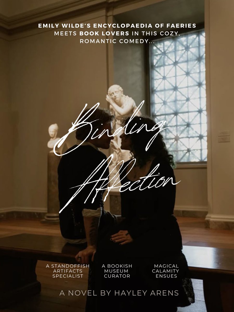 After she’s swarmed with suitors, Elvie blames the magical museum where she works, and enlists the help of an artifacts specialist, who isn’t as unaffected as he seems… can she trust his heart when magic’s at play? 

#posterpit #ag #wip