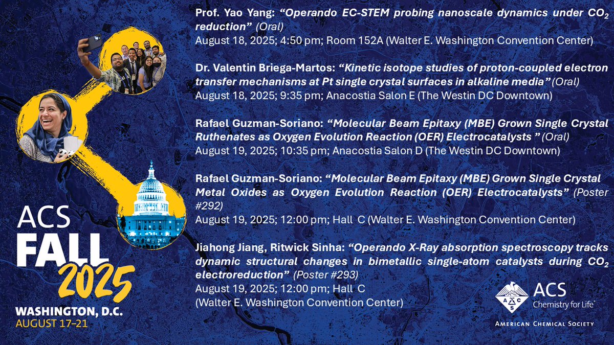 Yang Group @ Cornell (@yaoyang_cornell) on Twitter photo Our group is attending ACS Fall 2025!🧪 Please find next the schedule of our presentations. Looking forward to seeing you there! 🤝 Our group is attending ACS Fall 2025!🧪 Please find next the schedule of our presentations. Looking forward to seeing you there! 🤝