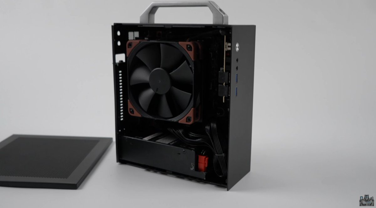 Excellent build video from <a href="/theetaprime/">Etaprime</a> using a Framework Desktop Mainboard in an off the shelf Mini-ITX case, cranking up TDP on Ryzen AI Max to 130W sustained.