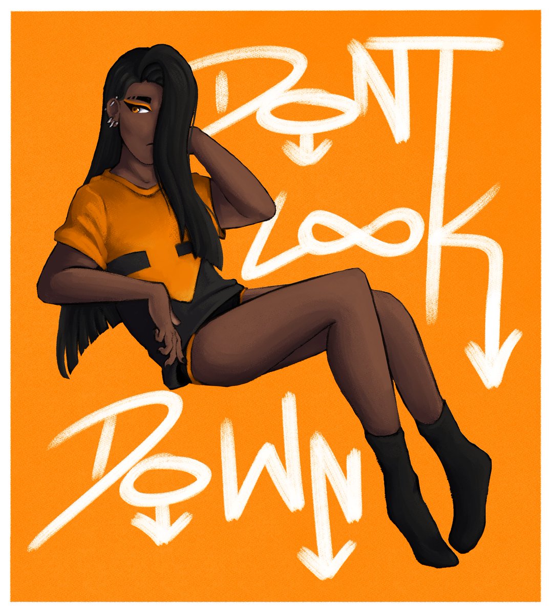 charizardpose's tweet photo. [oc] happy national rollercoaster day !! i didn't intentionally draw oblivion in anticipation for it, but its very nice timing that i finished drawing her in time to post her today, hehe~ 🧡🖤 https://t.co/v3NHrNsg3S
