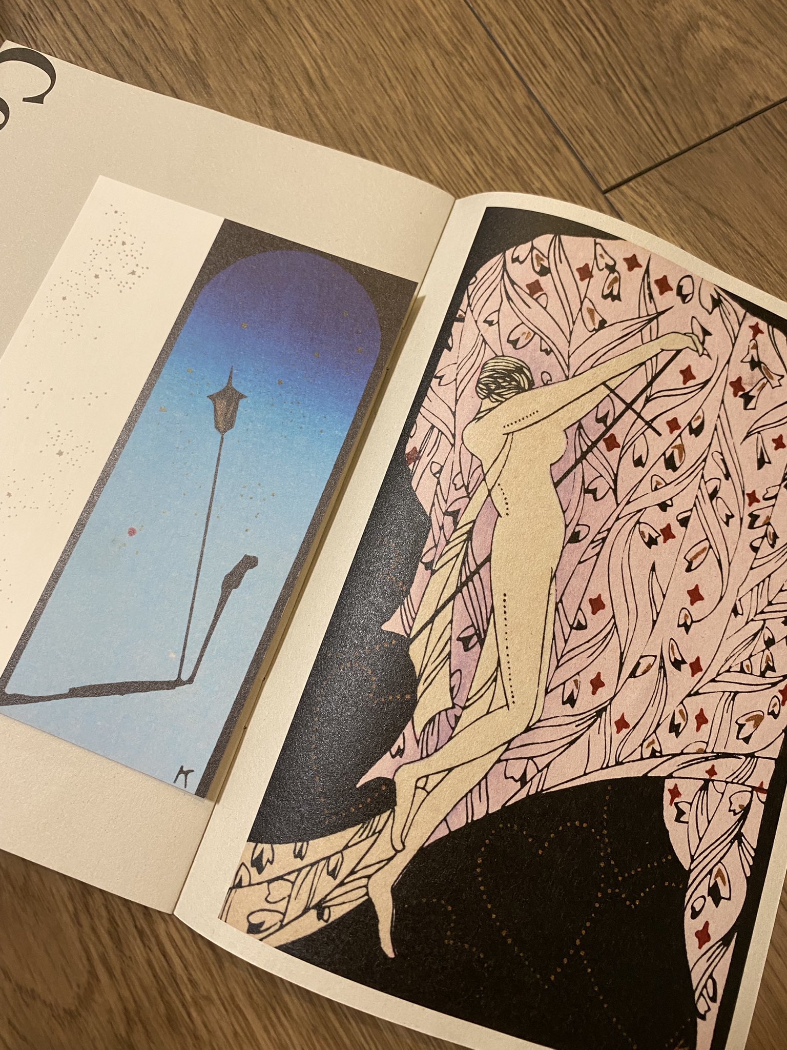 小林かいち アールデコ デザイン 版画ハガキ。 トランプ♦️と着物の女性。 小林かいち アールデコ デザイン 版画ハガキ。 トランプ♦️と