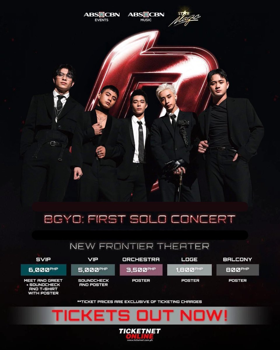 💫 From dreams to the big stage…
Catch BGYO’s FIRST SOLO CONCERT—a night to remember forever! 🌟

📅 October 4, 2025 | 📍 New Frontier Theatre

🎟 Secure your spot: ticketnet.com.ph

 #BGYO_TheFirstSoloConcert #BGYO <a href="/bgyo_ph/">BGYO_PH</a>