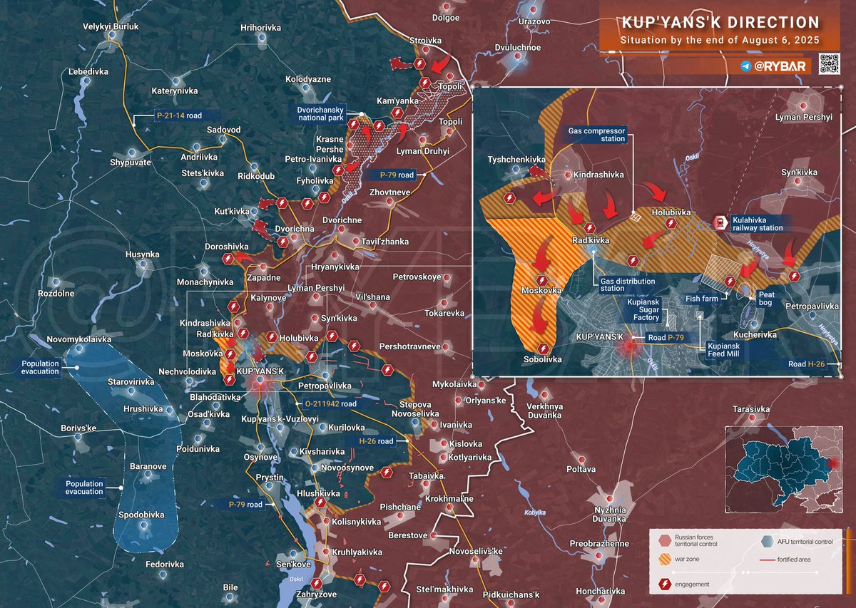 ChristopheMutet's tweet photo. 10/10 ... #Torske sur la rive orientale de la #Zherebets, à l'est de #Lyman.
Sur l'#Oskil, le débordement de #Koupiansk par le Nord-Ouest reste à suivre alors qu'à l'est, les éléments de tête de la 1ère armée de chars 🇷🇺 ont initié l'assaut du point d'appui 🇺🇦 de #Petropavlivka. https://t.co/02hgtq1gJc
