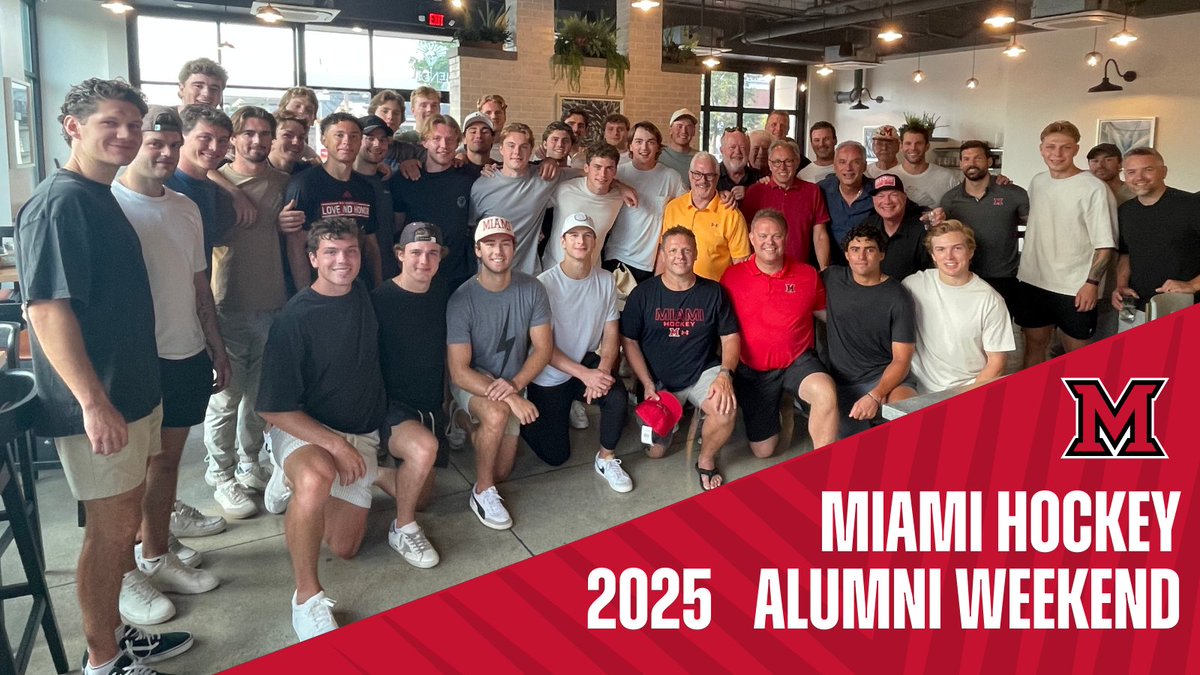 Thank you to everyone who attended this weekend's Miami Hockey Alumni festivities!

Along with the annual golf outing, returning alumni had the opportunity to spend meaningful time with this year's team as they prepare for the season ahead. #RiseUpRedHawks