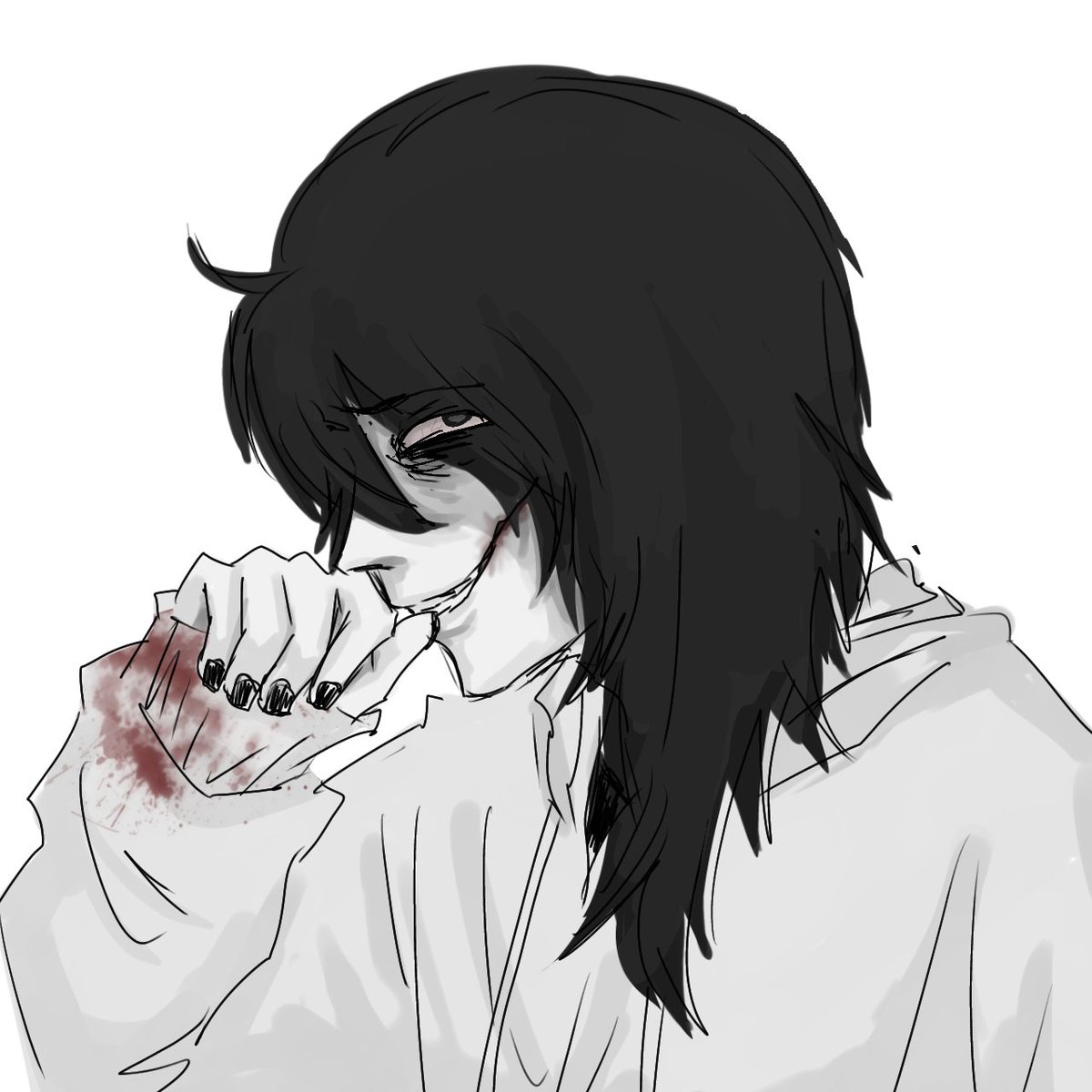 ISpankHisAss's tweet photo. Jeff the killer https://t.co/tFDOA2KuON