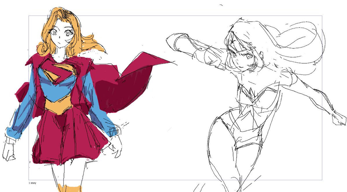 supergirl and wonderwoman :-3