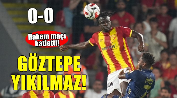 Hakem maçı katletti, Göztepe galibiyeti kaçırdı! 

sonkaleizmir.com/haber/Hakem-ma… 

#göztepe #fenerbahce
