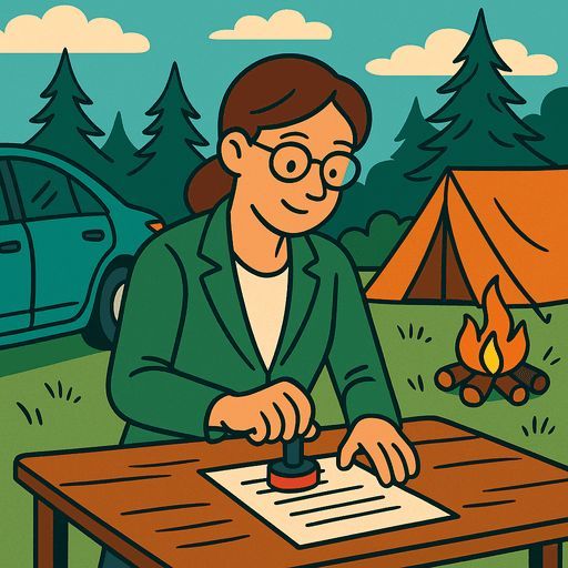 nwnotaryonthego's tweet image. Weekend plans? We’ll be stamping while everyone else is camping.

#MobileNotary #OregonNotary #NotaryHumor