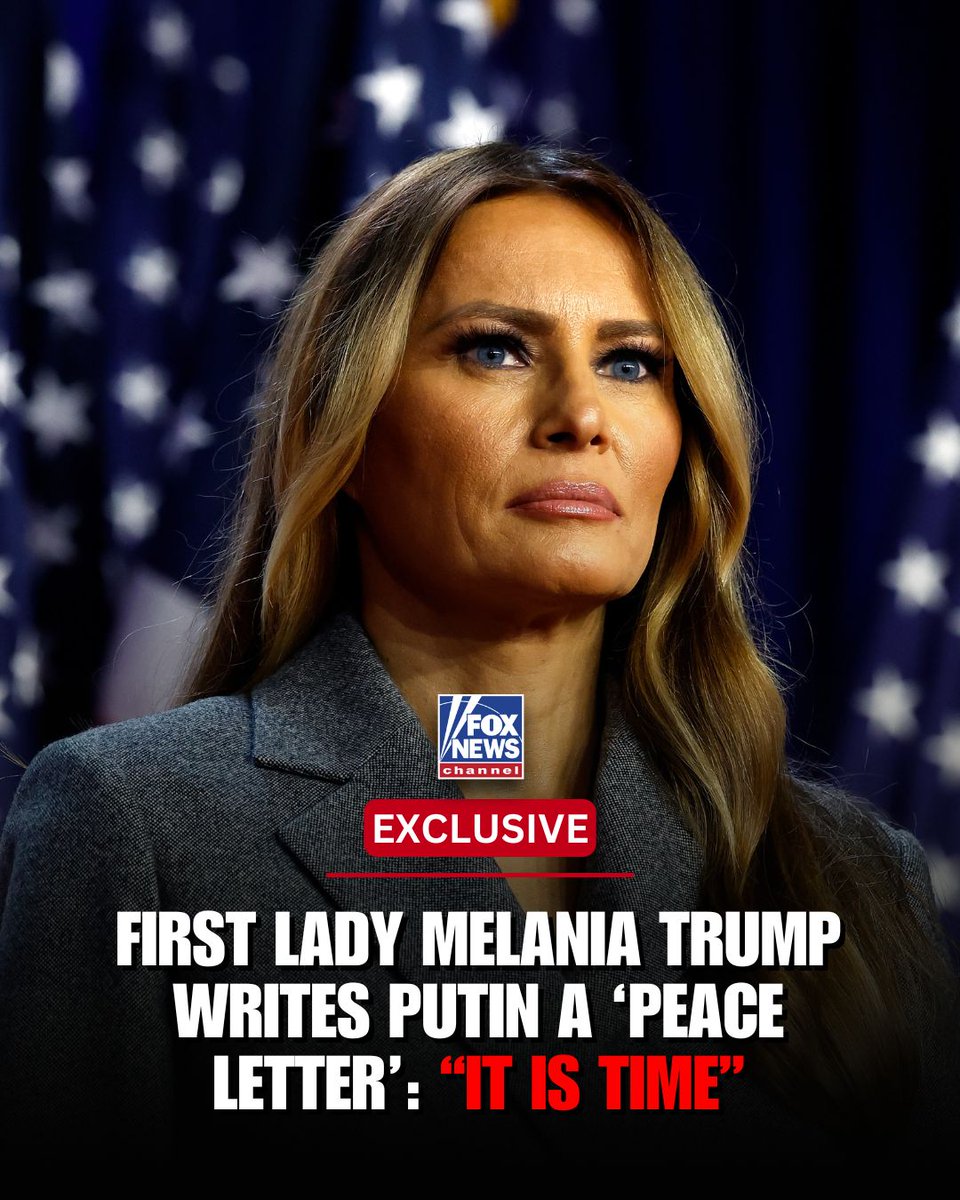 Fox News (@foxnews) on Twitter photo EXCLUSIVE: President Trump hand-delivered a “peace letter” from Melania Trump to President Putin. In it, the first lady urged that it was “time” to protect children. Putin read it immediately in front of both delegations. EXCLUSIVE: President Trump hand-delivered a “peace letter” from Melania Trump to President Putin. In it, the first lady urged that it was “time” to protect children. Putin read it immediately in front of both delegations.