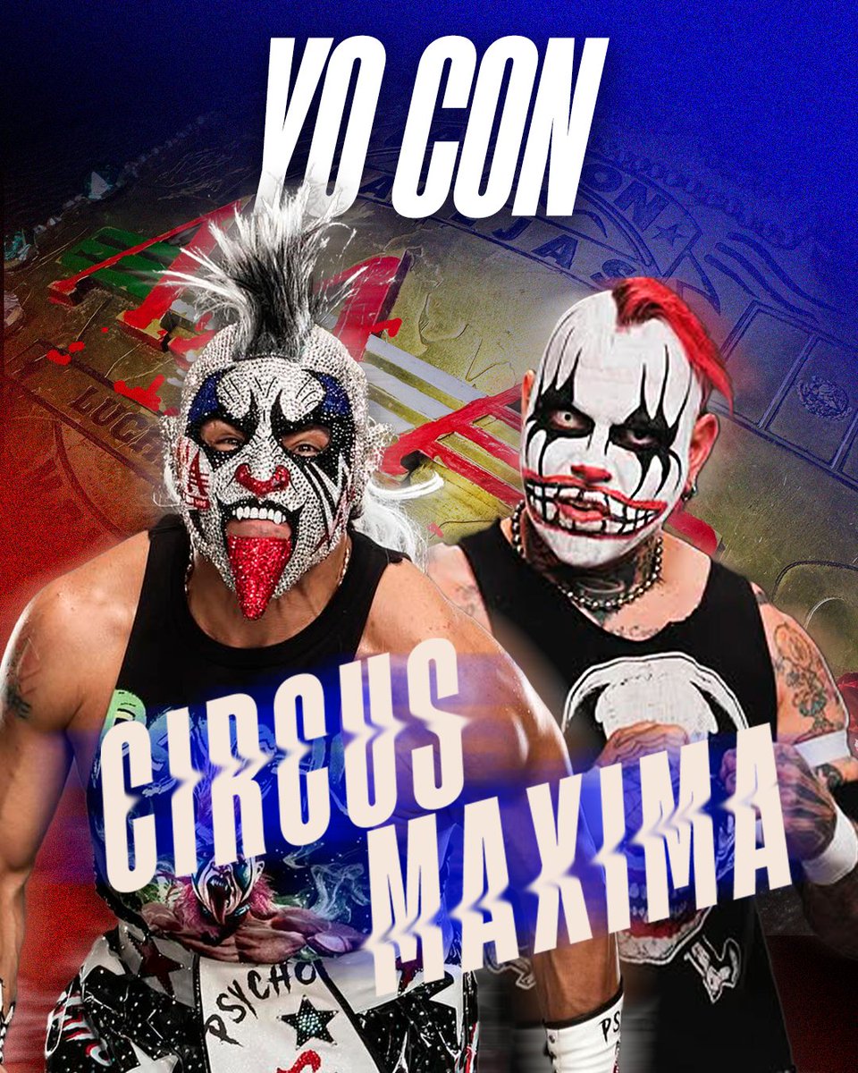 Familia Psycholoca!

Hagamos una red de apoyo para Psycho Clown y Pagano en #TriplemaniaXXXIII 🤡🤘🏻

Suban a sus redes sociales la imagen de la siguiente historia para que se sienta el poder de los Psycholoc@s

No olvides etiquetar a: <a href="/Psychooriginal/">Psycho Clown🤡</a> <a href="/Pagano656/">Pagano</a> #CircusMaxima