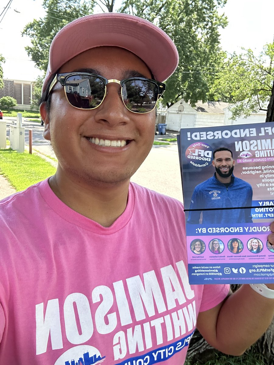 Rudy FunkMeyer (@rudyfunkmeyer) on Twitter photo It is HOTTTTT out here but I spent my afternoon knocking doors for <a href="/JamisonWhiting/">Jamison Whiting</a>!
So excited to get Jamison elected! It is HOTTTTT out here but I spent my afternoon knocking doors for <a href="/JamisonWhiting/">Jamison Whiting</a>!
So excited to get Jamison elected!
