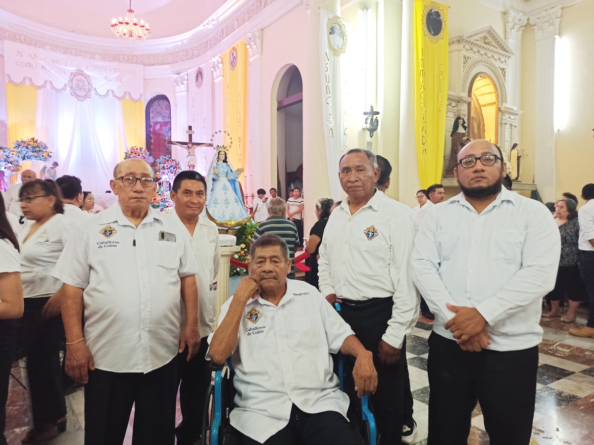 KofC17543's tweet image. En la Solemnidad de la Asunción de la Virgen María, participamos en la Misa en la Parroquia de San Sebastián Mártir, celebrada por el Pbro. Lorenzo Mex, seguida de la procesión con la imagen patronal y estandartes gremiales. Ago, 15, 2025.

@KofC #KofC #KnightsofColumbus
