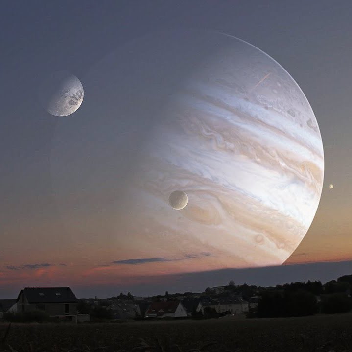 A. Pettit (@pettitfrontier) on Twitter photo So much human culture, history, mythology, and biology is tied to the stable, cyclical orbits and balanced appearance of the Moon and sun in our sky.
Can you imagine how different life would be if we’d somehow evolved to live on the moon of a gas giant with a view like this? So much human culture, history, mythology, and biology is tied to the stable, cyclical orbits and balanced appearance of the Moon and sun in our sky.
Can you imagine how different life would be if we’d somehow evolved to live on the moon of a gas giant with a view like this?