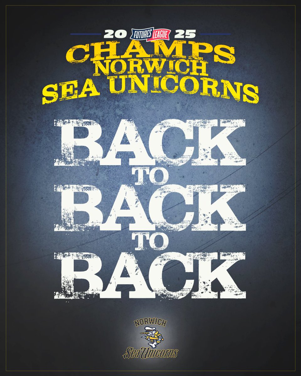 𝙏𝙃𝙍𝙀𝙀-𝙋𝙀𝘼𝙏 𝘾𝙊𝙈𝙋𝙇𝙀𝙏𝙀
🏆🏆🏆

The #SeaUnicorns🦄 are officially back-to-back-to-back champions — a first in #FuturesLeague history!

#FuturesPostseason