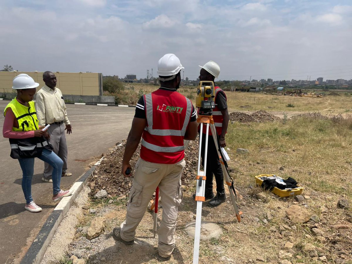 mutethia_karuma's tweet photo. 🏗️ The #EngineeringSurveyor: First on Site

In any project involving an #Architect and an #Engineer, precise pre-design measurements are essential. The #Surveyor is among the first professionals to step onto the site.  This is how they make a difference. 

1. Control Extension

They begin by extending horizontal and vertical controls to the site, sub-scaling them from the national geodetic network (#KENREF), through procedures like #traversing, #resection, differential #GPS, and #Static survey, and #trigonometric levelling for heighting. 

2. TopoCadastral Surveys

The surveyor then conducts the initial #TopographicSurvey, which helps the design team understand the terrain, drainage patterns, slope direction, slope stability (expressed as percentage of steepness), and water drop paths. They also delineate the plannimetric positions of surface features such as buildings, pavements, manholes, and other structures.

By locating and confirming parcel beacons, the surveyor provides accurate plot measurements and extents. The topo can also include #Earthworks and #volumetric data to quantify #cut and #fill as needed, complete with volumes dashboards. All this information is compiled into the initial #topo-cadastral plan, which is then supplied to architects and design engineers as the basis for design.

3. Setting Out and Construction Controls

Once the design is completed, the plan is returned to the survey team for #SettingOut. They peg planar features, #alignments, and critical points. Throughout construction, surveyors control #excavation depths, maintain both vertical and horizontal alignment for linear projects, and provide vertical control for #HighRise structures.

They also carry out #DeformationMonitoring to quantify settlement or #lateral movements along the X and Y axes, typically using optical instruments and strategically placed #zero-offset monitoring prisms. Surveyors additionally set accurate levels for #Landscaping works.

4. Final As-Built Surveys

At project completion, surveyors conduct #AsBuilt surveys, which document the final structure and assist in the creation of official blueprints for records and maintenance.
First to come, last to leave.
#Surveying #Construction #Engineering #Architecture #CivilEngineering