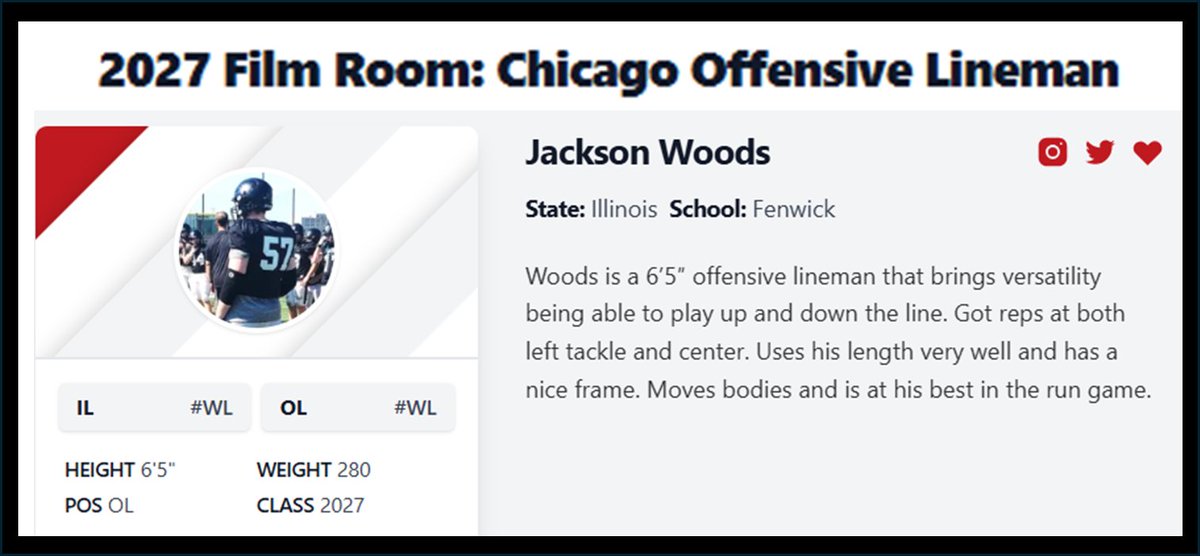 Jack Woods (@jackwoods5592) on Twitter photo Thank you <a href="/OJW_Scouting/">PrepRedzone Oliver</a> & <a href="/PrepRedzoneIL/">Prep Redzone Illinois</a> for the Write Up! prepredzone.com/2025/08/2027-f… <a href="/FenwickFB/">Fenwick Football</a> <a href="/AAPancakes/">All-American Pancakes</a> <a href="/mikeclarkpreps/">MikeClarkPreps</a> <a href="/sixstarfootball/">Six Star Football | PLUS+</a> <a href="/mwfbrecruiting/">Midwest Football Recruiting</a> <a href="/One11Recruiting/">One11 Recruiting</a> <a href="/sifootballcamps/">SI Football Camps</a> <a href="/EDGYTIM/">Timothy “EDGYTIM” OHalloran</a> <a href="/CAPCOsports/">CAPCO Sports</a> <a href="/On3sports/">On3</a> <a href="/scottybscout/">Scott Burgess</a> <a href="/6starfootballIL/">Six Star Football | ILLINOIS</a> Thank you <a href="/OJW_Scouting/">PrepRedzone Oliver</a> & <a href="/PrepRedzoneIL/">Prep Redzone Illinois</a> for the Write Up! prepredzone.com/2025/08/2027-f… <a href="/FenwickFB/">Fenwick Football</a> <a href="/AAPancakes/">All-American Pancakes</a> <a href="/mikeclarkpreps/">MikeClarkPreps</a> <a href="/sixstarfootball/">Six Star Football | PLUS+</a> <a href="/mwfbrecruiting/">Midwest Football Recruiting</a> <a href="/One11Recruiting/">One11 Recruiting</a> <a href="/sifootballcamps/">SI Football Camps</a> <a href="/EDGYTIM/">Timothy “EDGYTIM” OHalloran</a> <a href="/CAPCOsports/">CAPCO Sports</a> <a href="/On3sports/">On3</a> <a href="/scottybscout/">Scott Burgess</a> <a href="/6starfootballIL/">Six Star Football | ILLINOIS</a>