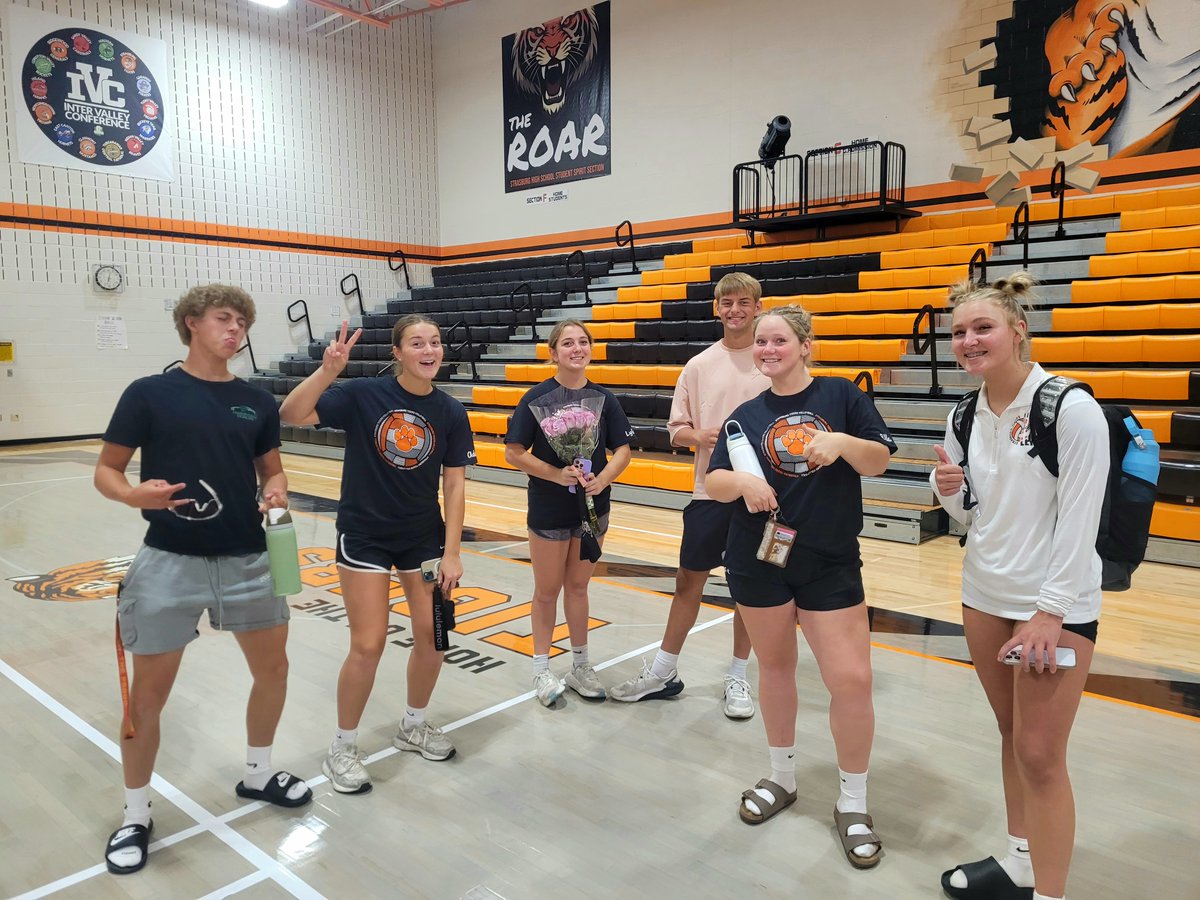 The first volleyball game is in the books! Our Tigers came away with the W! Congrats Coach Triplett and team on your first win! Go Tigers!