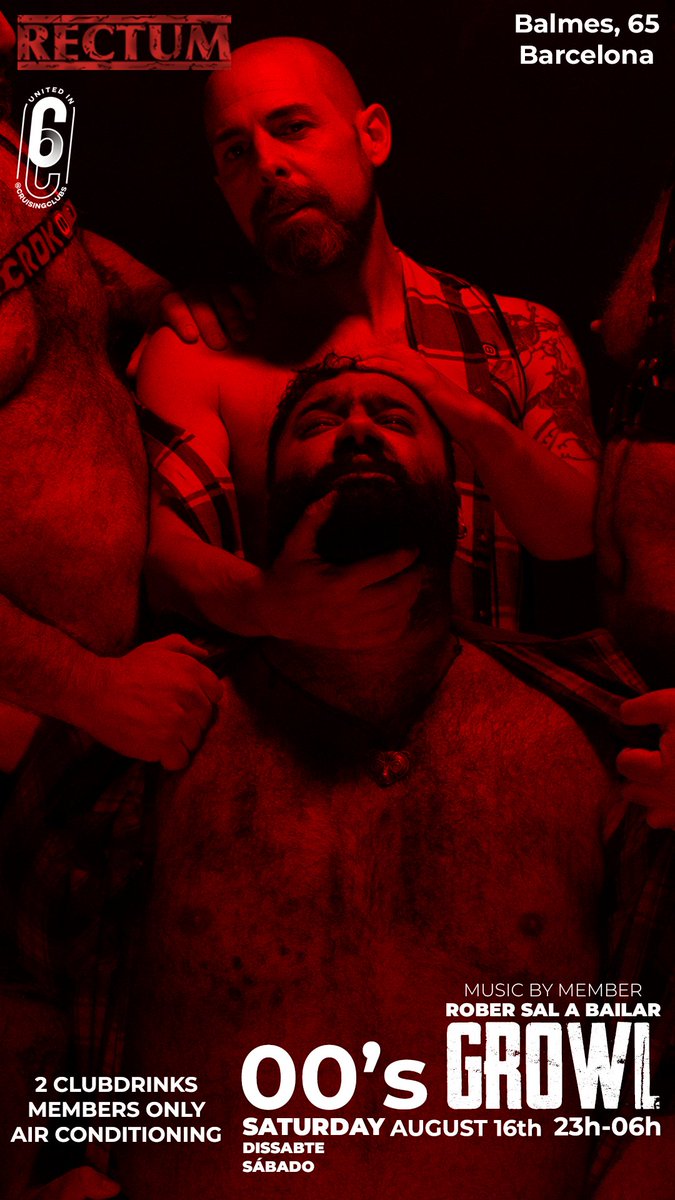 🐻🤤
11 p.m. till 6 a.m.
#RECTUMBCN #gayfetish #Barcelona #cruising #fetish #gay #gayclub #privateclub #gaybarcelona #gaybcn #musclebear #bear #bears #beargay #bearparty #woof #CRDKO #gaycruising #gayclubbarcelona #growl