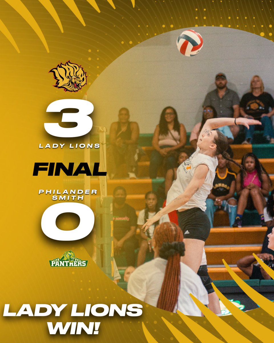 SWEEP COMPLETE 🧹🦁🏐
The Lady Lions dominate in their preseason opener!

Strong start to the season for the Black &amp; Gold! 💛🖤