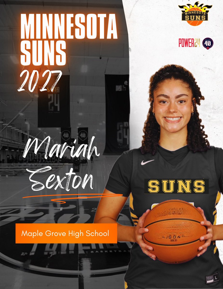 Coach Dre Jefferson (@drejtcelite) on Twitter photo Excited to Welcome one of the top prospects in Minnesota and ready to make noise on the national stage. 6’3” physical and skilled <a href="/mariahsexton43/">Mariah Sexton</a>. We about to be in the gym working!
<a href="/MNSunsbball/">MNSuns</a> <a href="/SelectEventsBB/">Select Events Basketball</a> Excited to Welcome one of the top prospects in Minnesota and ready to make noise on the national stage. 6’3” physical and skilled <a href="/mariahsexton43/">Mariah Sexton</a>. We about to be in the gym working!
<a href="/MNSunsbball/">MNSuns</a> <a href="/SelectEventsBB/">Select Events Basketball</a>