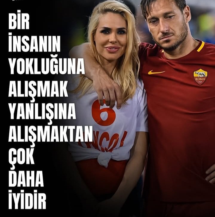 İtalyanların Roma kulübünün efsane futbolcusu Totti 20 yıldır süren evliliğinde aldatılmış, bu hayatta ihanete uğramam asla demeyin...