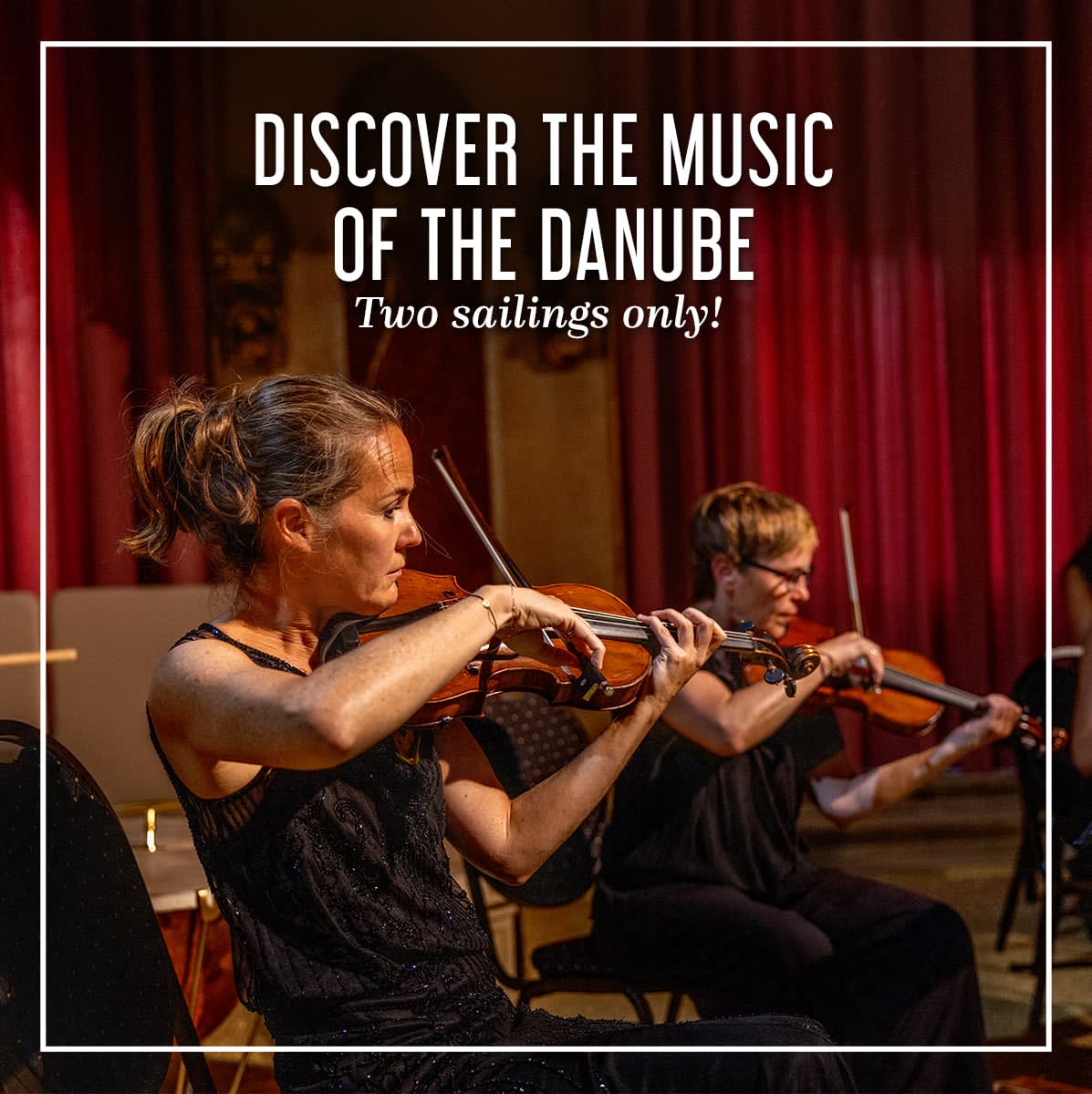 Waltz down the "Blue Danube" with Uniworld 🎶 Private concerts, Mozart light shows &amp; more on their Music of the Danube cruise. Only 2 departures left—almost sold out! ✨ DM me to book your stateroom today. #RiverCruise #Danube #Uniworld