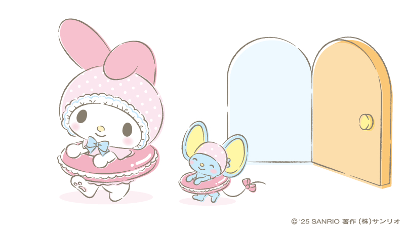 おきにいりの　うきわと　いってきま～す♪