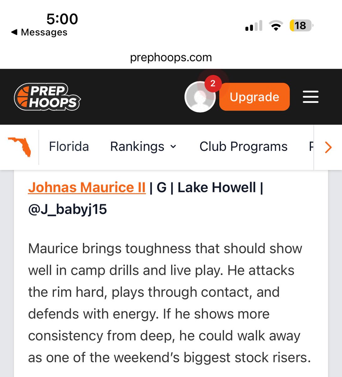 Johnas Maurice II 🇭🇹 (@j_babyj15) on Twitter photo Thank you <a href="/prephoopsfl/">Prep Hoops Florida</a> for the write up. Looking forward to a great event 💪🏾 <a href="/SE_Elite_3SSB/">Austin Rivers SE Elite 🏀</a> <a href="/MIkeSut86589868/">Lake Howell/SE Elite Coach Mike Sutton</a> <a href="/LakeHowellMBB/">Lake Howell Men’s Basketball</a> Thank you <a href="/prephoopsfl/">Prep Hoops Florida</a> for the write up. Looking forward to a great event 💪🏾 <a href="/SE_Elite_3SSB/">Austin Rivers SE Elite 🏀</a> <a href="/MIkeSut86589868/">Lake Howell/SE Elite Coach Mike Sutton</a> <a href="/LakeHowellMBB/">Lake Howell Men’s Basketball</a>