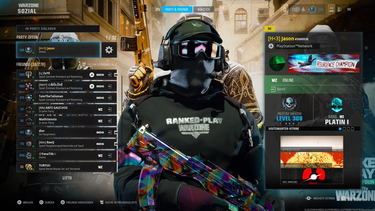 selling my main acc
⤵️⤵️⤵️⤵️
BO6 33/33
BO6 Zombie 33/33 
MW3 all camos 
MW2 all camos 
Crim WZ3 s4
IRI WZ3 s5 
RB nuke WZ3 s3 
RB Nuke WZ3 s6 
MW2 nuke 3/10 
BO6 dia s4-5 
MW3 dia s2-6 
MW2 dia s2-5 
WZ3 nuke s3/4/5/6 
All Event camos MW3 
25 Nuke 
FFA Nuke