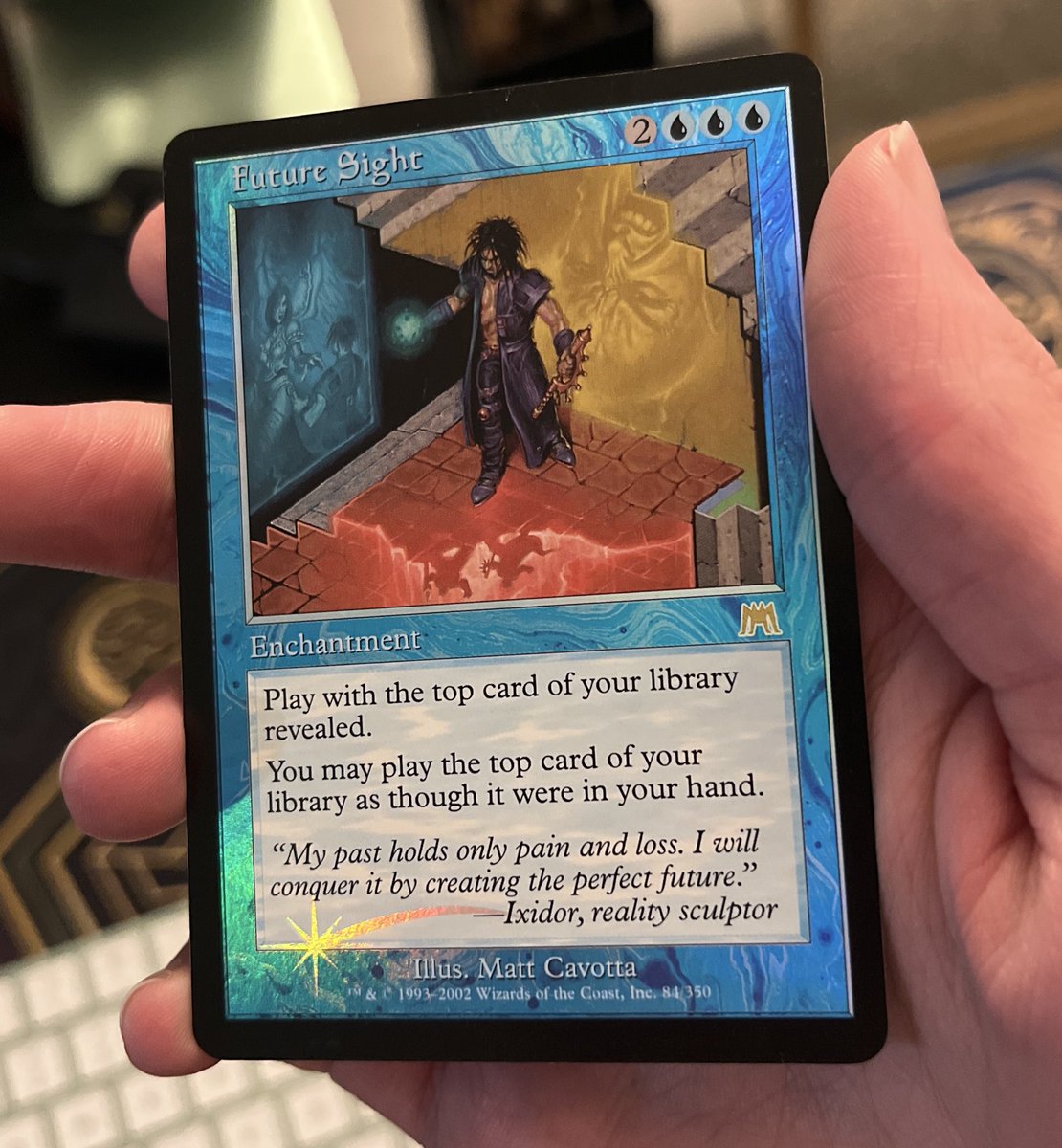 Debatably the most important piece of the “look at the top of my deck” deck has been acquired. These old border foils don’t miss. Excited to show this deck off on a show in the near future… 👀