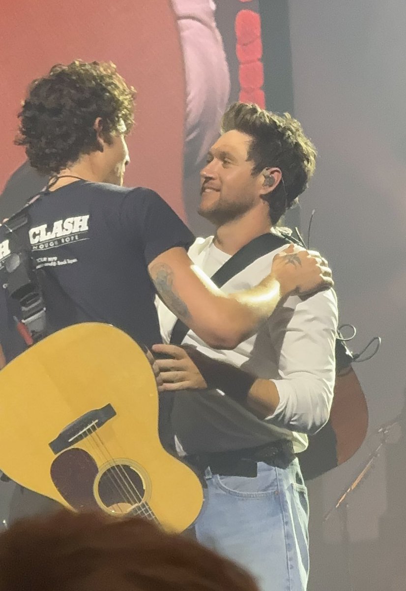 Shawn and Niall on stage at The O2 #OnTheRoadAgainLondon